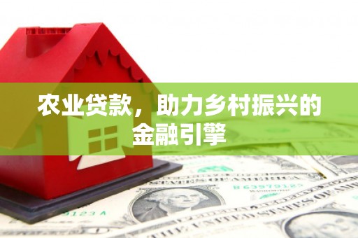 丰润农业贷款，助力乡村振兴的金融引擎