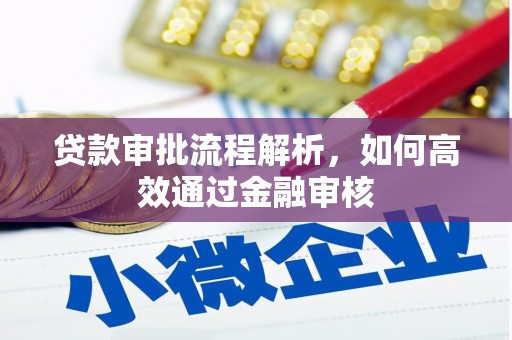 丰润贷款审批流程解析，如何高效通过金融审核