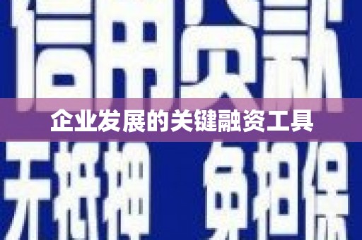 丰润企业发展的关键融资工具