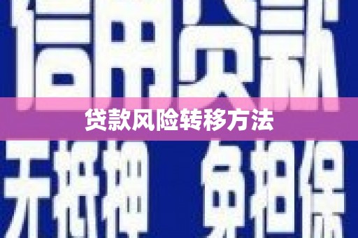 丰润贷款风险转移方法