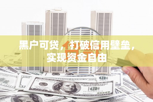 丰润黑户可贷，打破信用壁垒，实现资金自由
