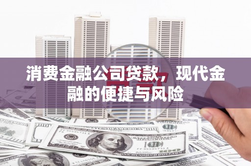 丰润消费金融公司贷款，现代金融的便捷与风险