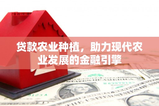 丰润贷款农业种植，助力现代农业发展的金融引擎