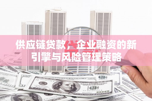 丰润供应链贷款，企业融资的新引擎与风险管理策略