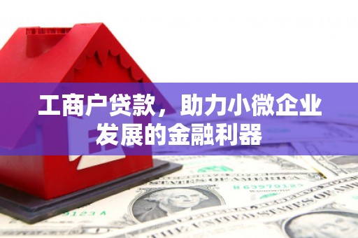 丰润工商户贷款，助力小微企业发展的金融利器