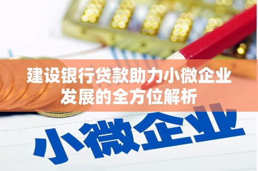 丰润建设银行贷款助力小微企业发展的全方位解析