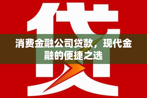 丰润消费金融公司贷款，现代金融的便捷之选