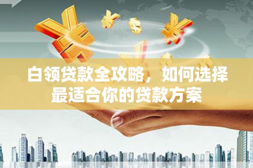 丰润白领贷款全攻略，如何选择最适合你的贷款方案